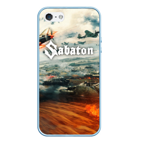 Чехол для iPhone 5/5S матовый Sabaton, цвет голубой