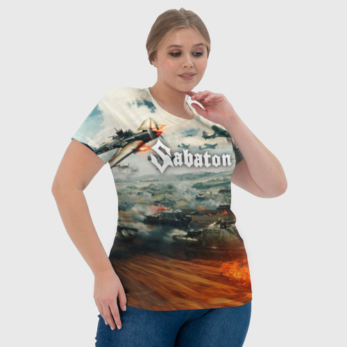 Женская футболка 3D с принтом Sabaton, фото #4