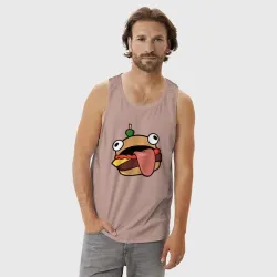 Мужская майка хлопок Fortnite Burger - фото 2