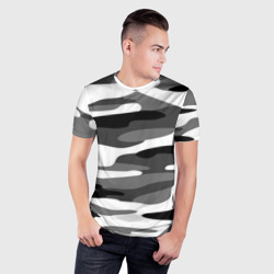 Мужская футболка 3D Slim Камуфляж Sabaton без лого - фото 2