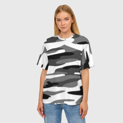 Женская футболка oversize 3D Камуфляж Sabaton без лого - фото 2