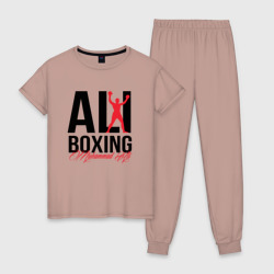 Женская пижама хлопок Muhammad Ali boxing 