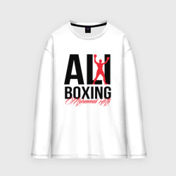 Женский лонгслив oversize хлопок Muhammad Ali boxing 