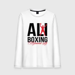 Мужской лонгслив хлопок Muhammad Ali boxing 