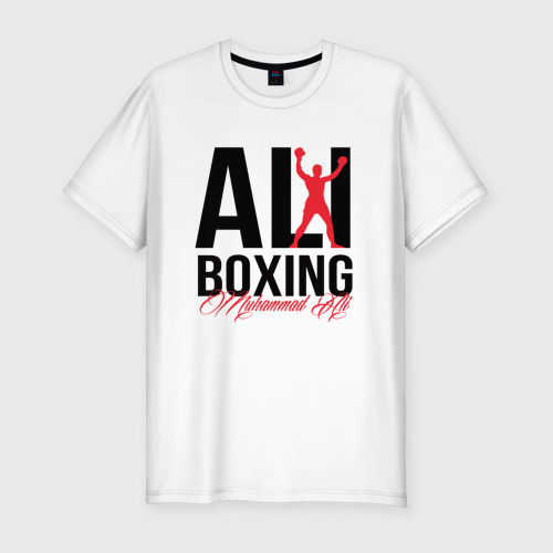 Мужская футболка хлопок Slim Muhammad Ali boxing 