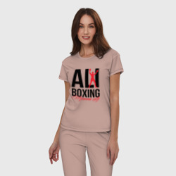 Женская пижама хлопок Muhammad Ali boxing  - фото 2