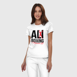 Женская пижама хлопок Muhammad Ali boxing  - фото 2