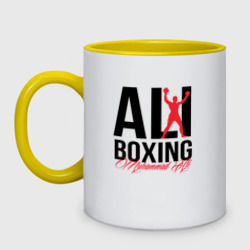 Кружка двухцветная Muhammad Ali boxing 