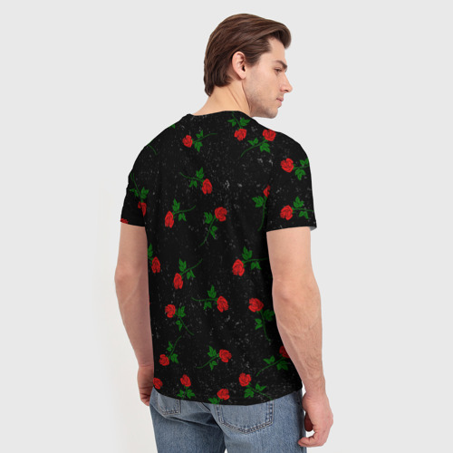 Мужская футболка 3D LIL PEEP (ROSE), цвет 3D печать - фото 4