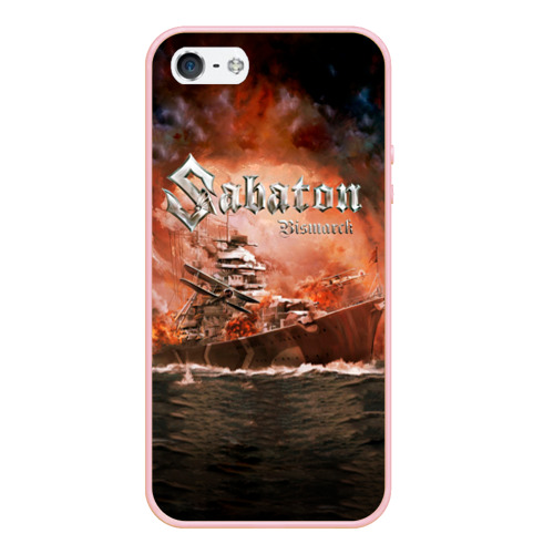 Чехол для iPhone 5/5S матовый Sabaton, цвет светло-розовый