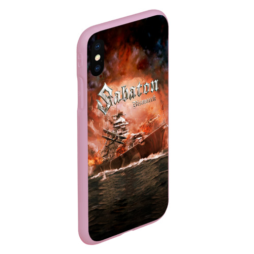 Чехол для iPhone XS Max матовый Sabaton, цвет розовый - фото 3