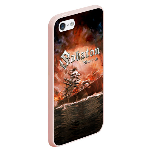 Чехол для iPhone 5/5S матовый Sabaton, цвет светло-розовый - фото 3