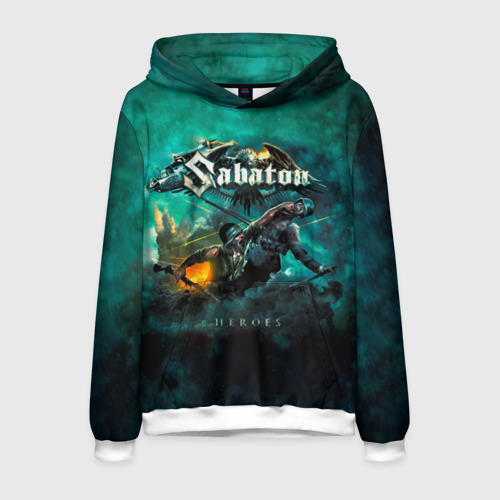 Мужская толстовка 3D Sabaton, цвет белый