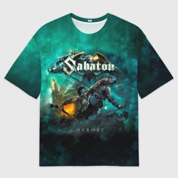 Мужская футболка oversize 3D Sabaton