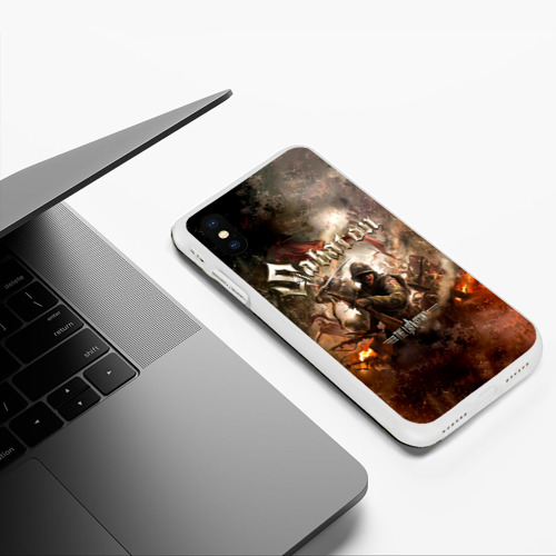 Чехол для iPhone XS Max матовый Sabaton, цвет белый - фото 5