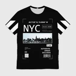 Мужская футболка 3D New-York Strips