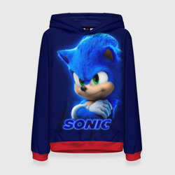 Женская толстовка 3D Sonic