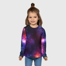 Детский лонгслив 3D Космос space - фото 2