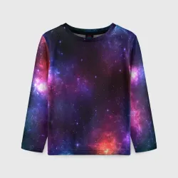 Детский лонгслив 3D Космос space
