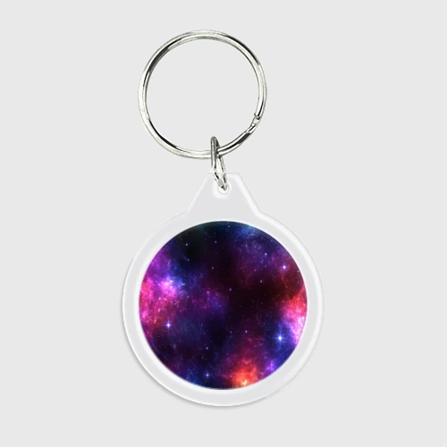 Брелок круглый Космос space