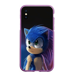 Чехол для iPhone XS Max матовый Sonic