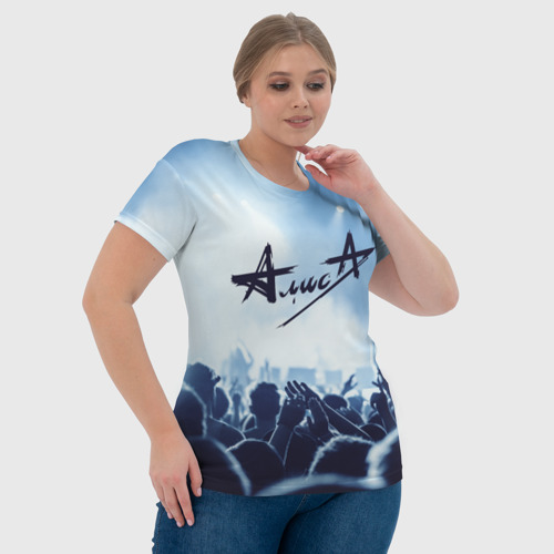 Женская футболка 3D с принтом Алиса, фото #4