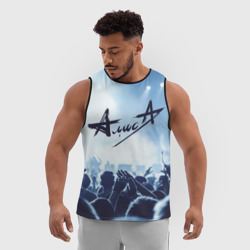 Мужская спортивная майка 3D Алиса - фото 2