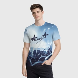 Мужская футболка 3D Алиса - фото 2