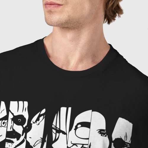 Мужская футболка хлопок Gomunguls, цвет черный - фото 6