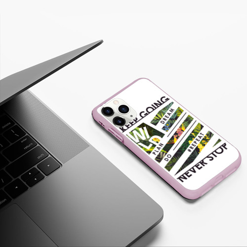 Чехол для iPhone 11 Pro матовый с принтом Keep going dream, фото #5