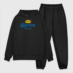 Мужской костюм oversize хлопок Corona Extra Коронавирус