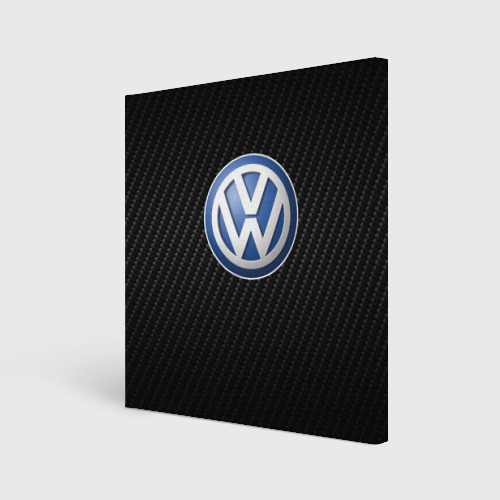 Холст квадратный Volkswagen Logo | Фольксваген Лого, цвет 3D печать