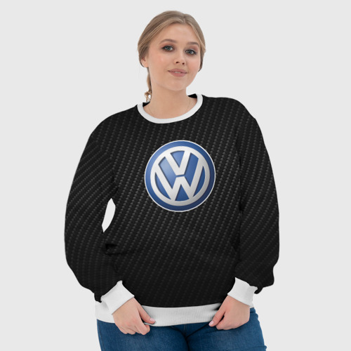 Женский свитшот 3D Volkswagen Logo | Фольксваген Лого, цвет 3D печать - фото 6