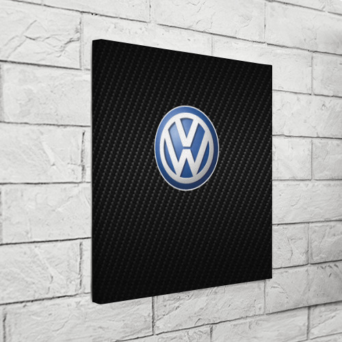 Холст квадратный Volkswagen Logo | Фольксваген Лого, цвет 3D печать - фото 3