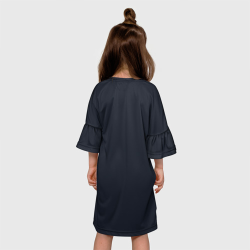 Детское платье 3D с принтом Джиган | GeeGun (Z), вид сзади #2