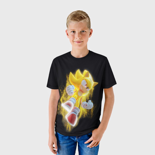 Детская футболка 3D Sonic, цвет 3D печать - фото 3