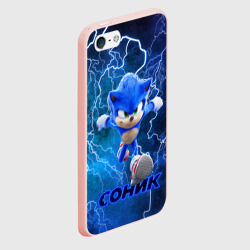 Чехол для iPhone 5/5S матовый Sonic - фото 2