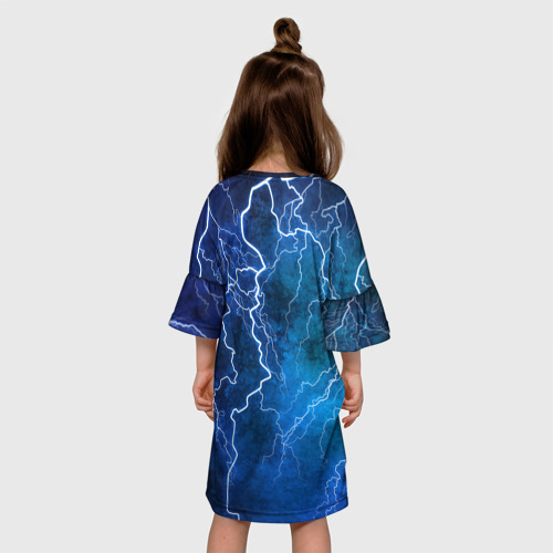 Детское платье 3D с принтом SONIC, вид сзади #2