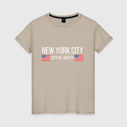 Женская футболка хлопок New York