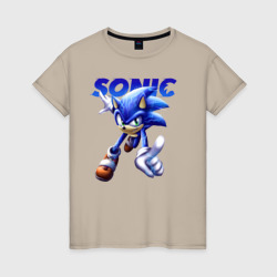 Женская футболка хлопок Sonic