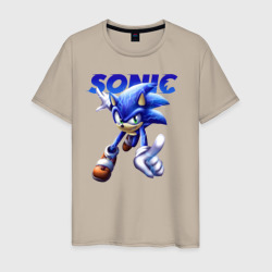 Мужская футболка хлопок Sonic