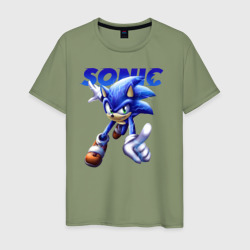 Мужская футболка хлопок Sonic