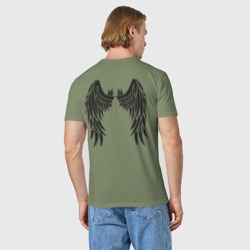 Мужская футболка хлопок Крылья тату - фото 2