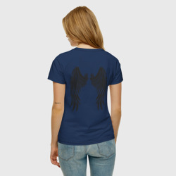 Женская футболка хлопок Крылья тату - фото 2