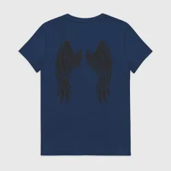 Женская футболка хлопок Крылья тату