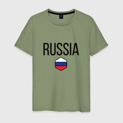 Мужская футболка хлопок Россия