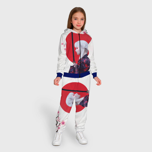 Детский 3D костюм с принтом Самурай, вид сбоку #3