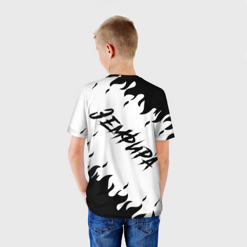Детская футболка 3D Zемфира +спина, цвет 3D печать - фото 4