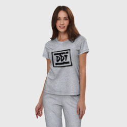 Женская пижама хлопок ДДТ Лого DDT Logo - фото 2