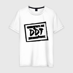 ДДТ Лого DDT Logo – Мужская футболка хлопок с принтом купить со скидкой в -20%